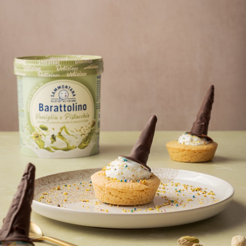 Barattolino Vaniglia e Pistacchio (Vanilla and Pistachio) Cookie Cups