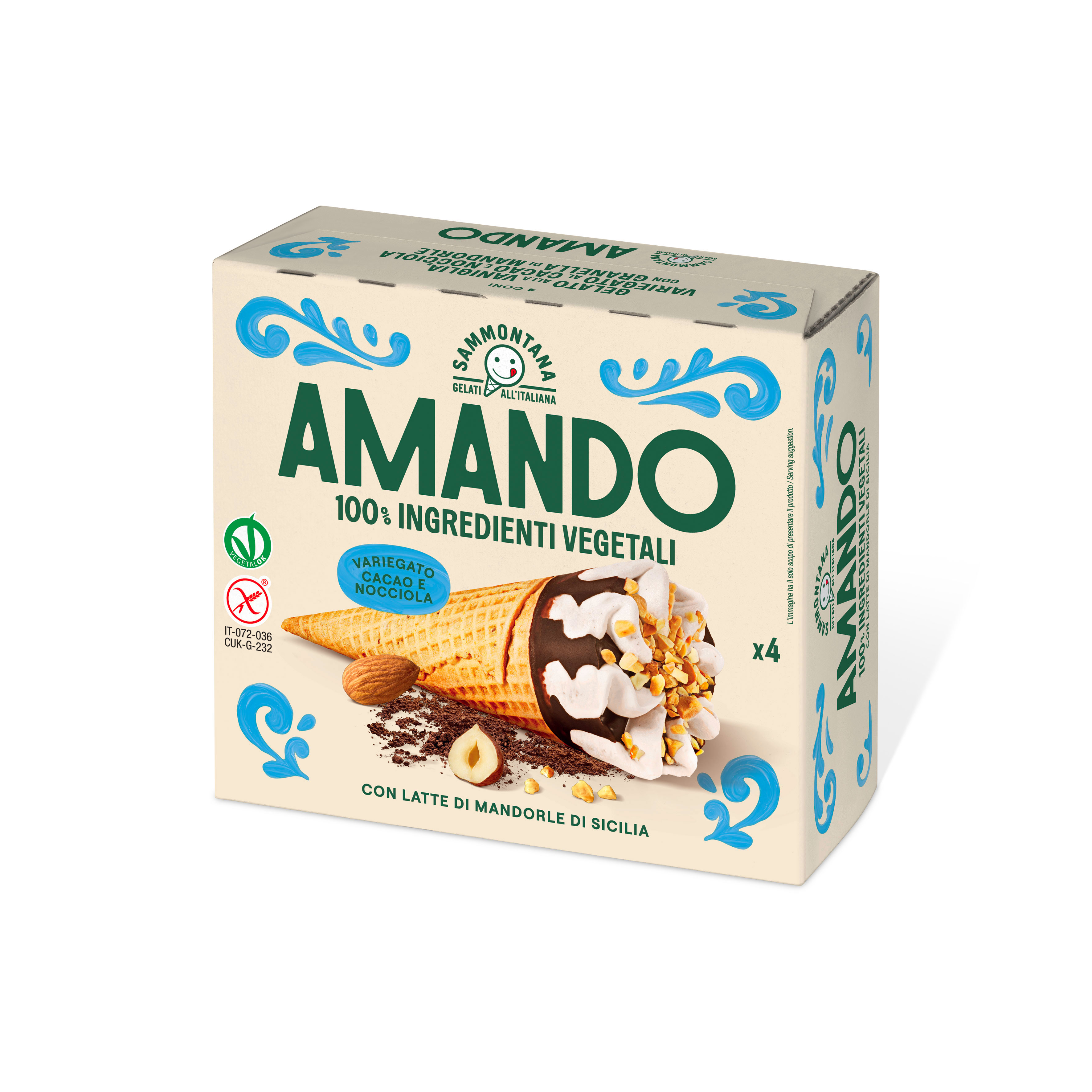 Cono Amando Vaniglia Cacao e Nocciola
