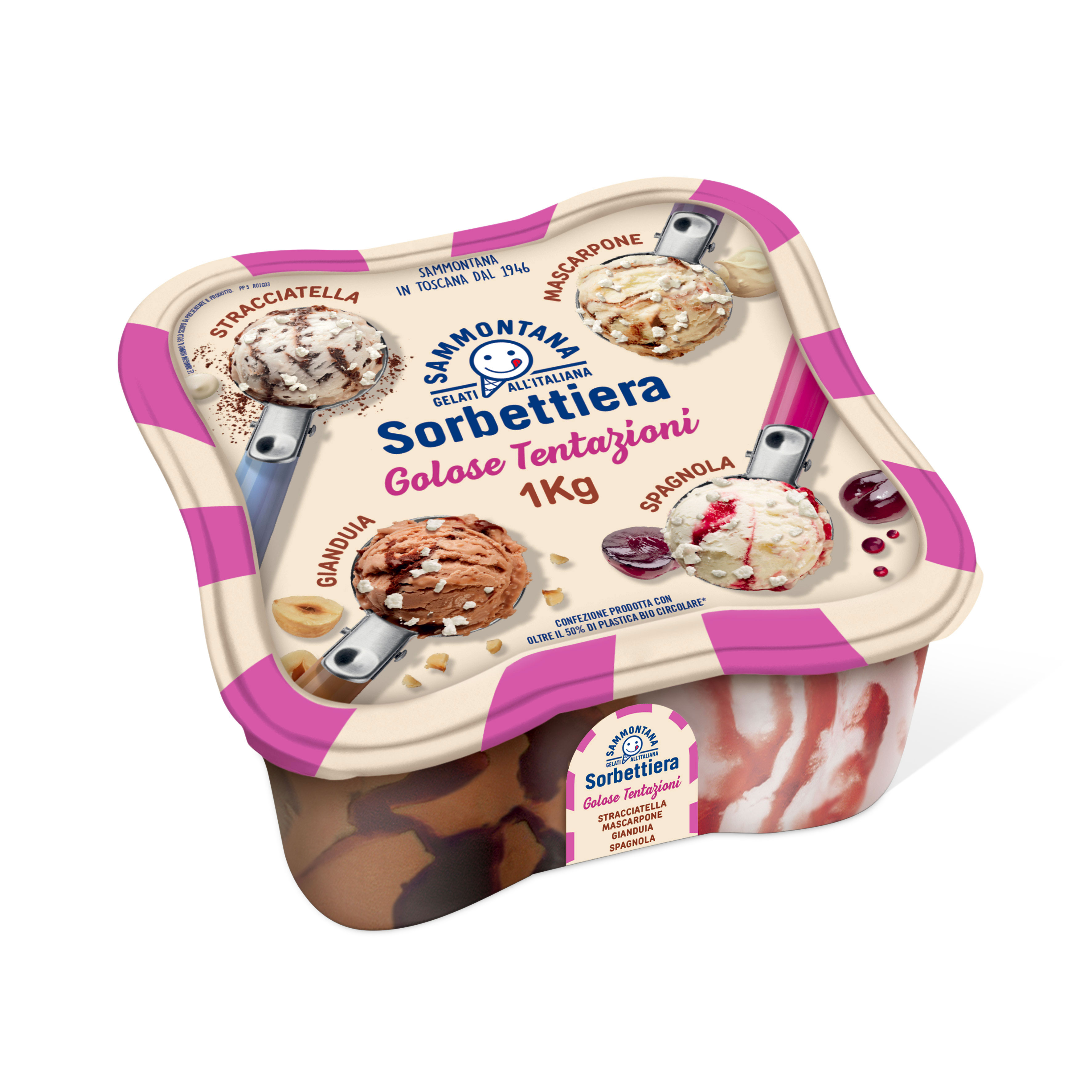 Sorbettiera Golose Tentazioni | Stracciatella-Mascarpone-Spagnola-Gianduia
