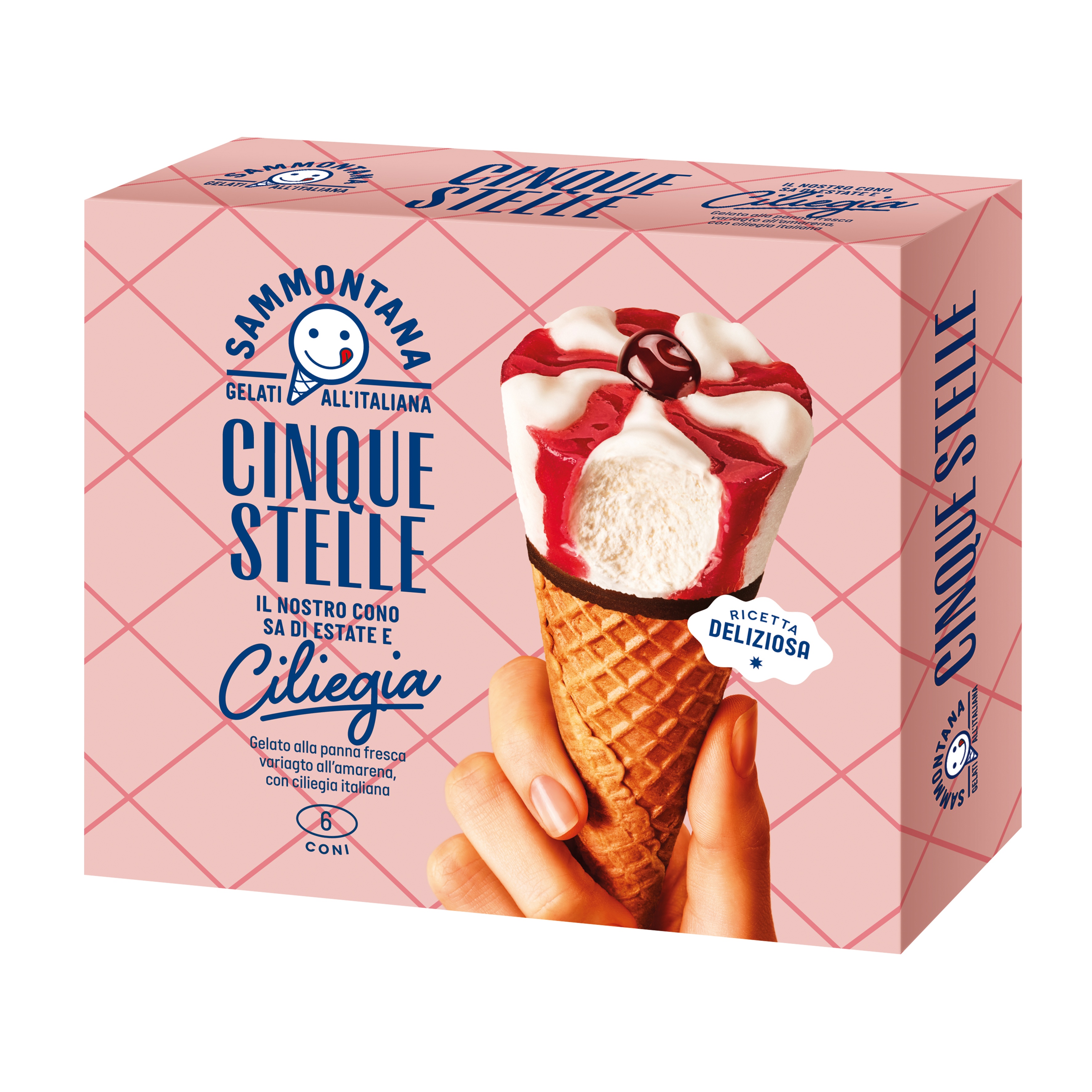 Cono Cinque Stelle Ciliegia