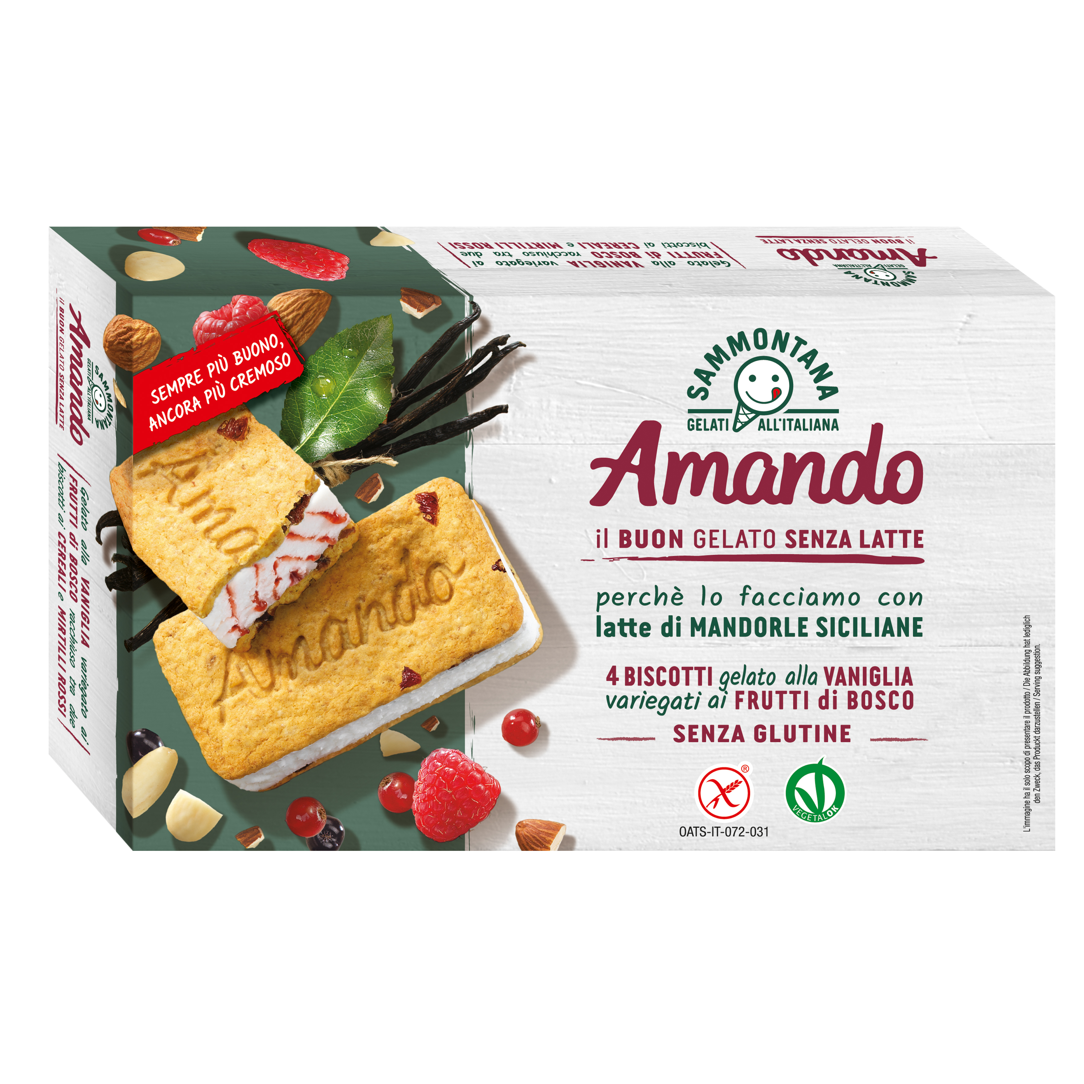 Biscotto Amando con Frutti di Bosco