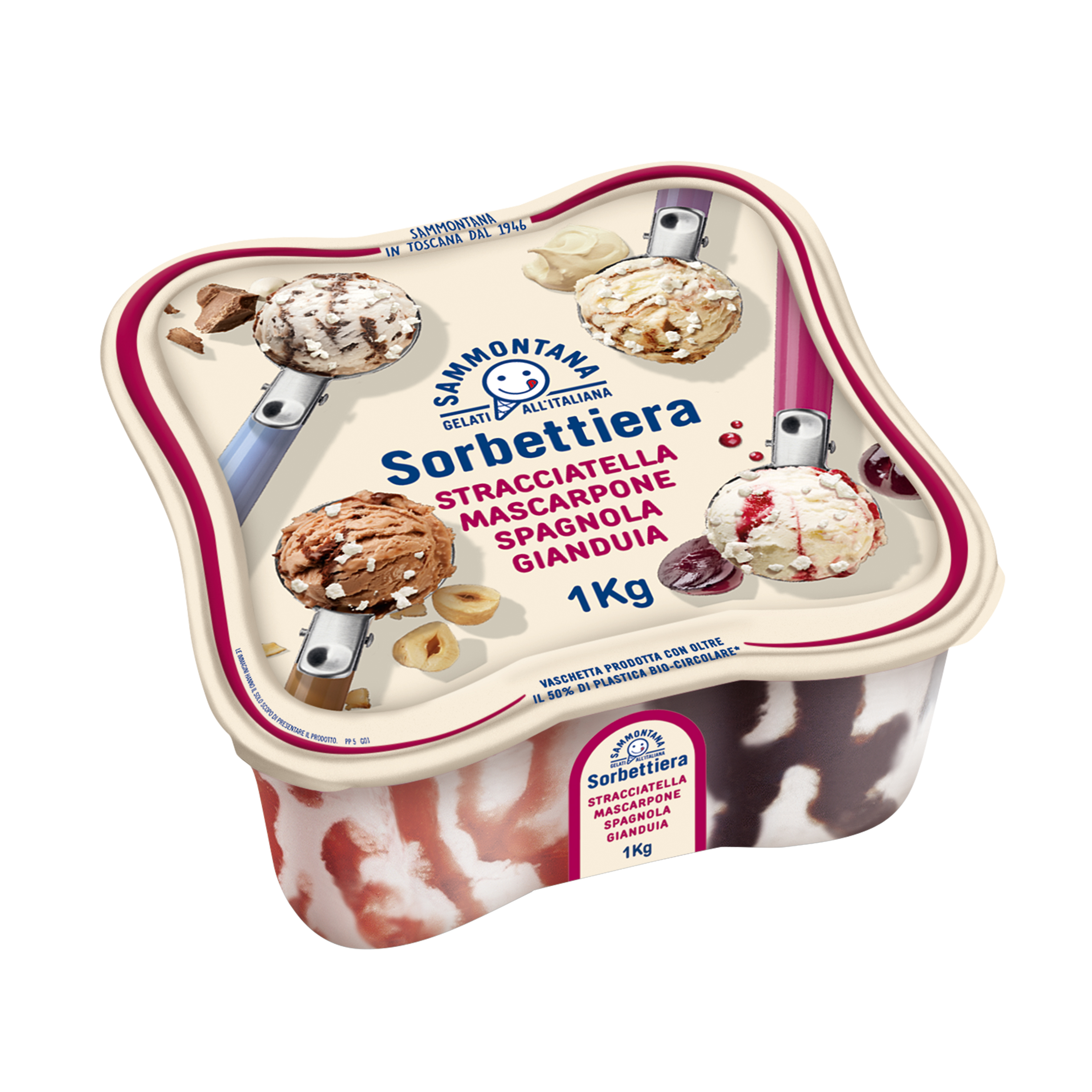 Sorbettiera Stracciatella Mascarpone Spagnola Gianduia