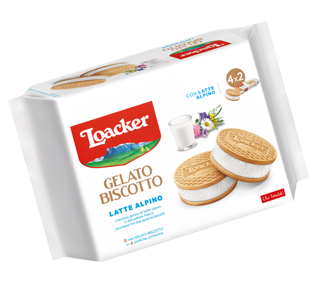 Loacker Gelato Biscotto Latte Alpino