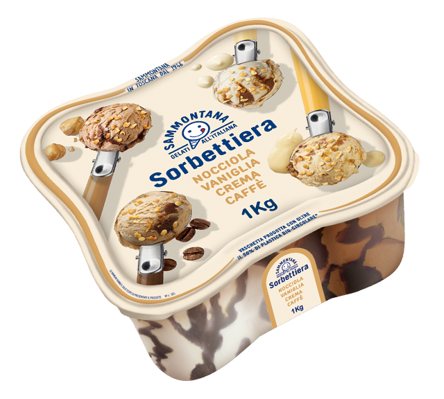 Sorbettiera Nocciola Vaniglia Caffè Crema