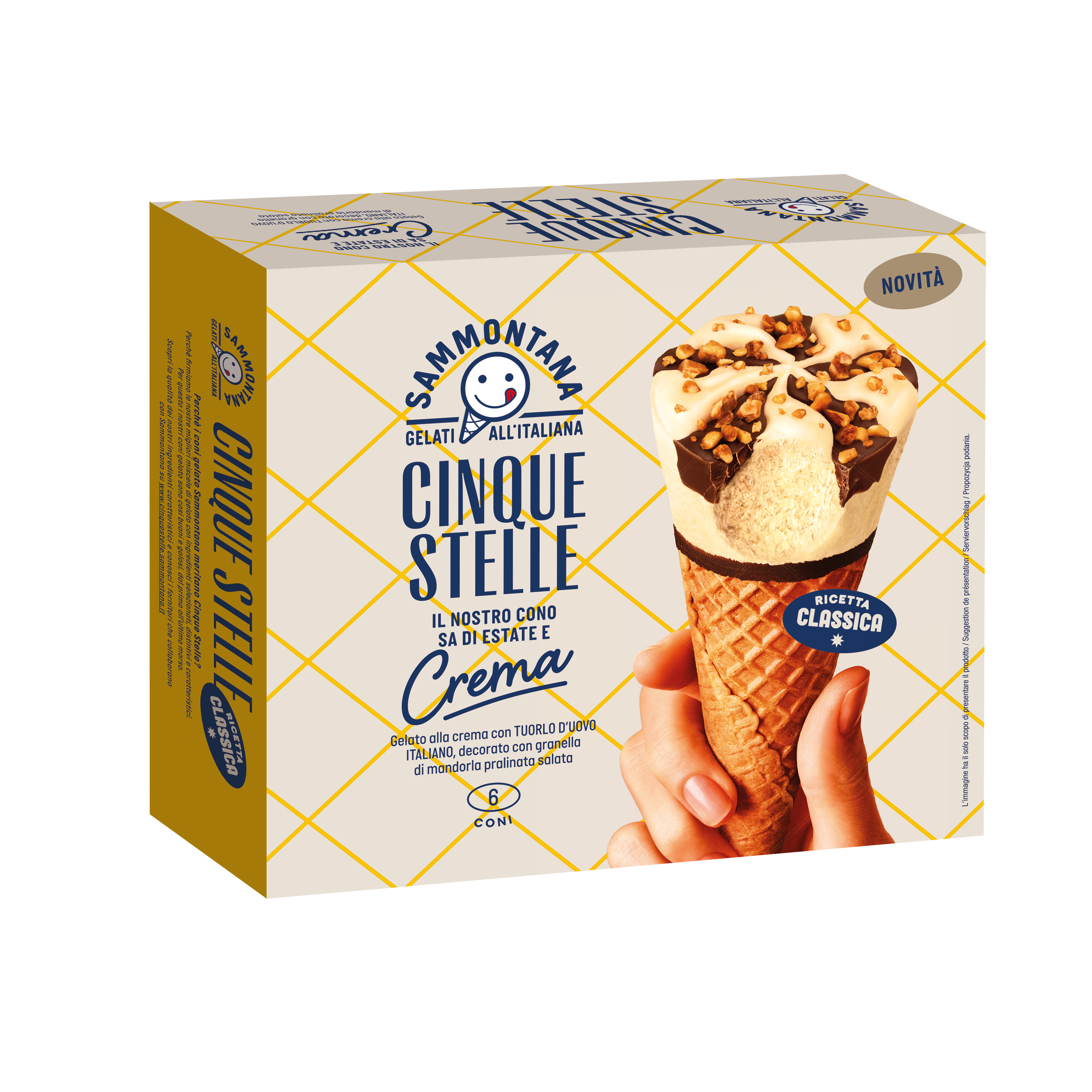 Cono Cinque Stelle Crema 