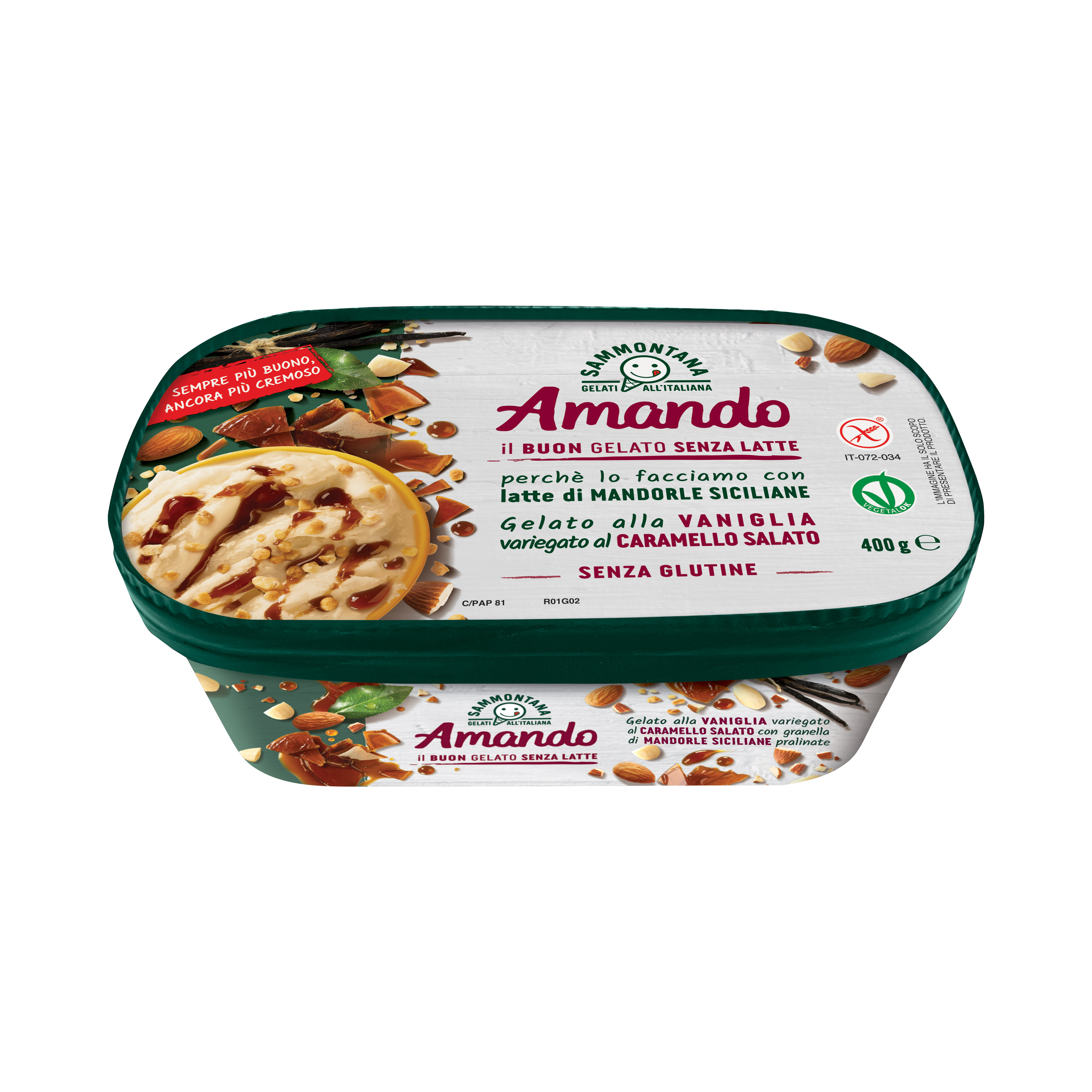 Vaschetta Amando Vaniglia Caramello Salato