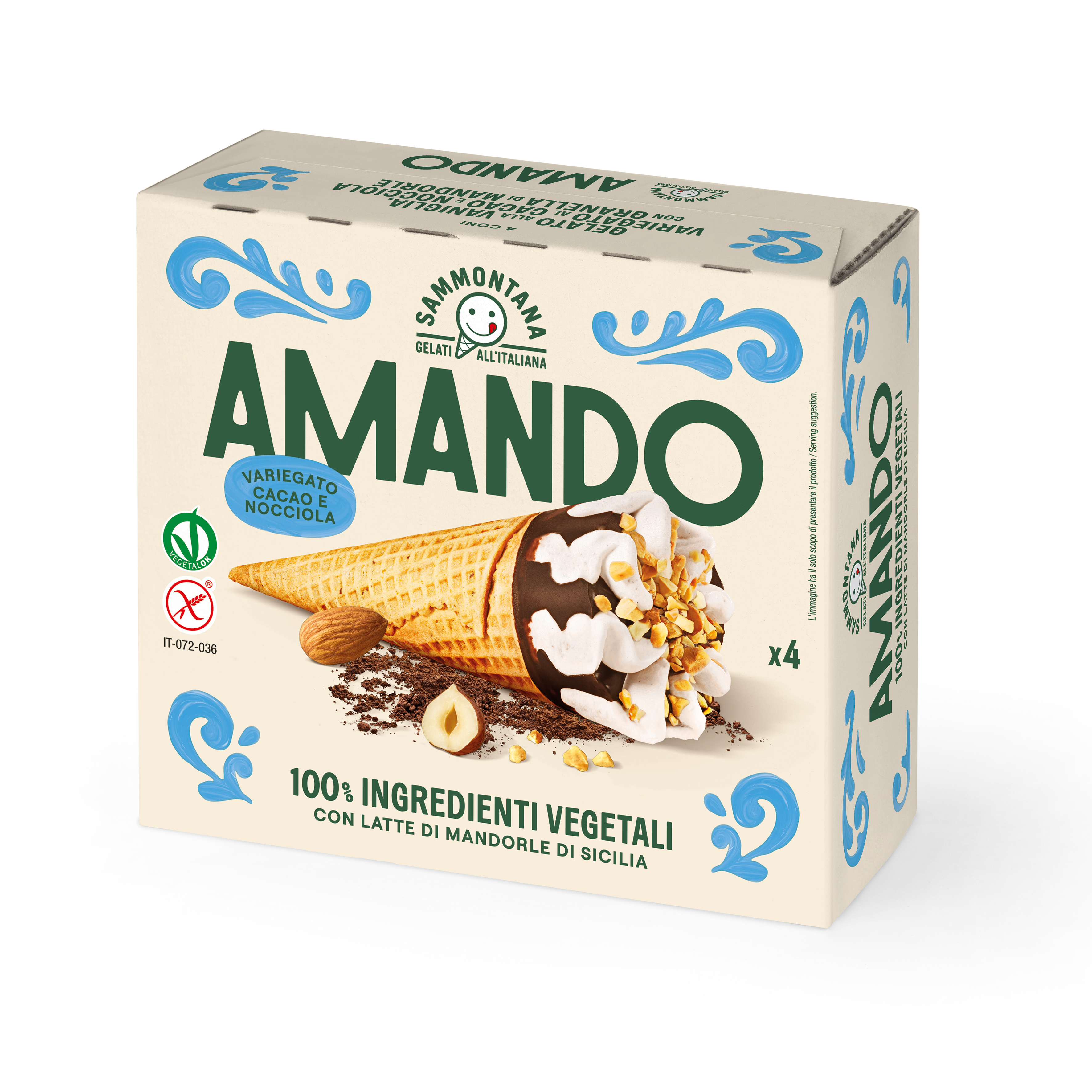 Cono Amando Vaniglia Cacao e Nocciola