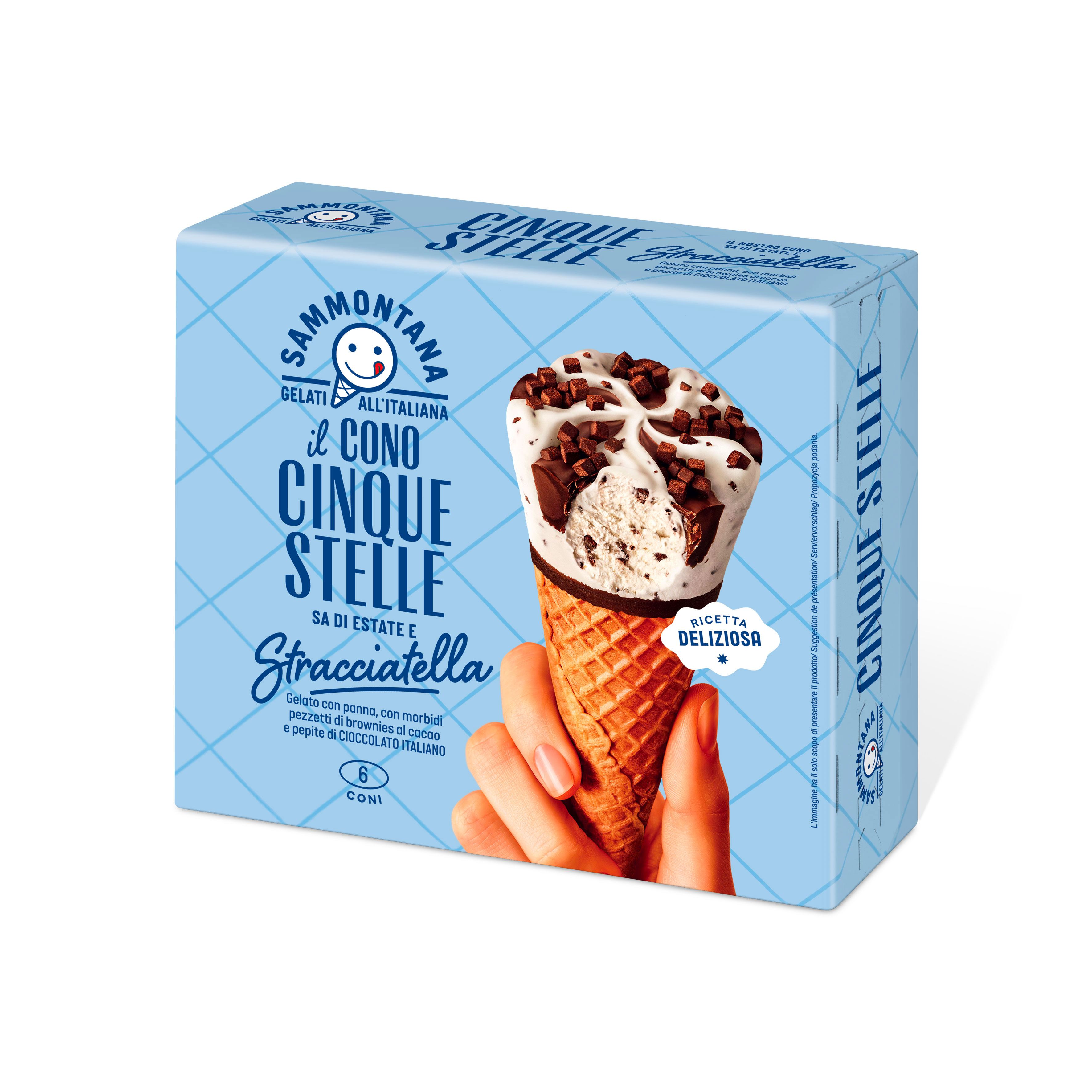 Cono Cinque Stelle Stracciatella